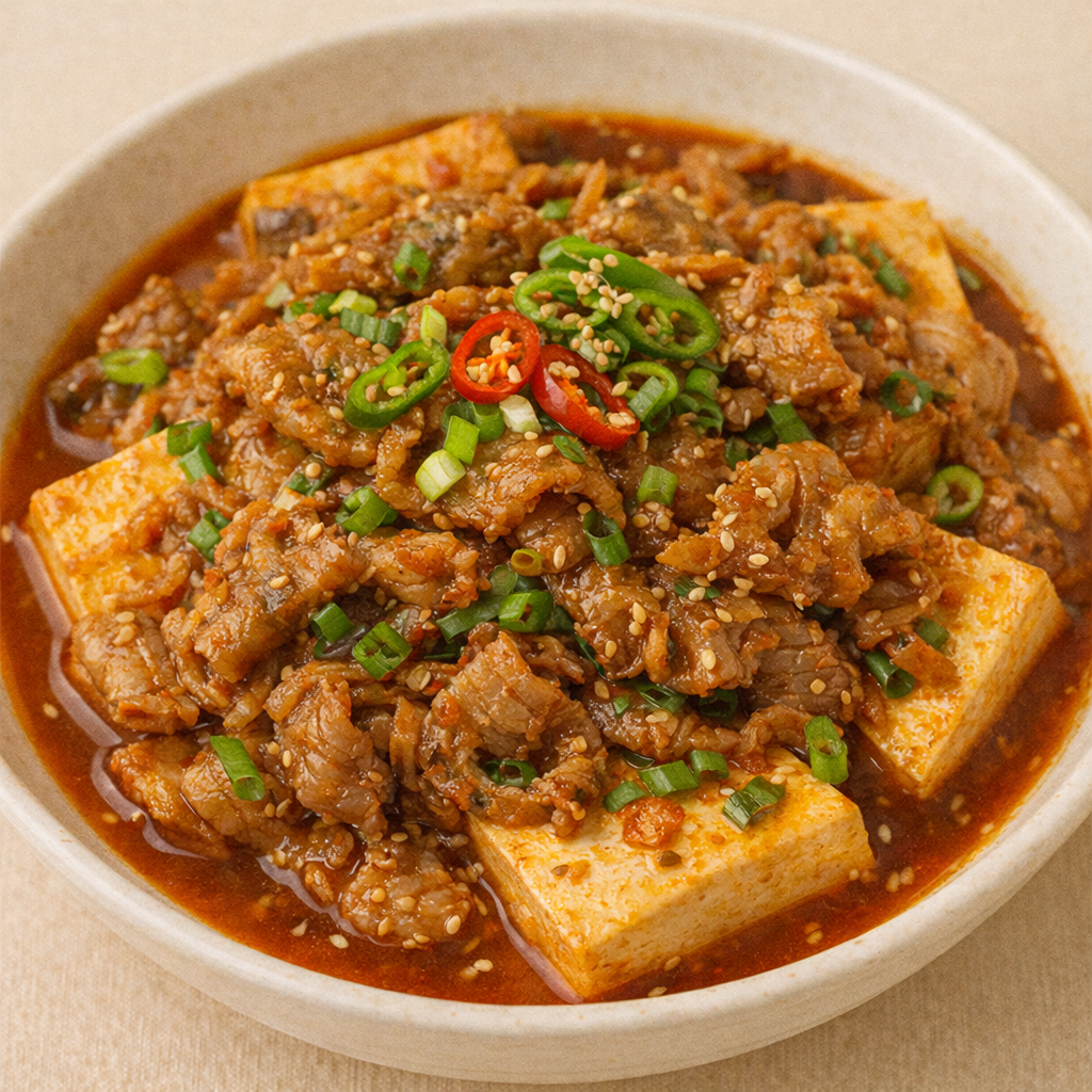 우삼겹두부조림